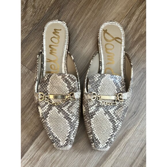 Sam‎ Edelman "Evelan" Snake Print Loafer Size 7 - Picture 1 of 7
